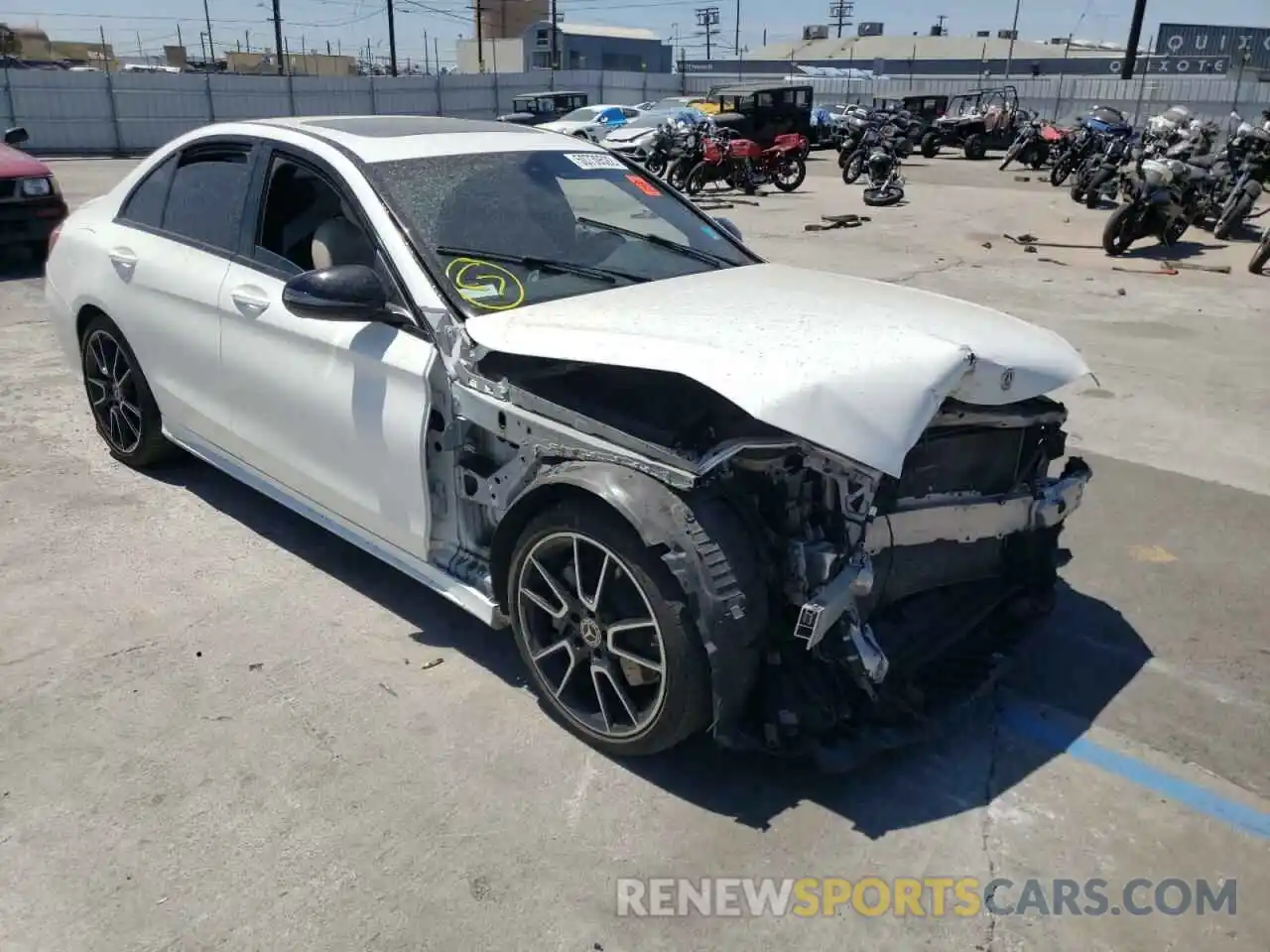 1 Photograph of a damaged car 55SWF8DBXKU313269 MERCEDES-BENZ C-CLASS 2019