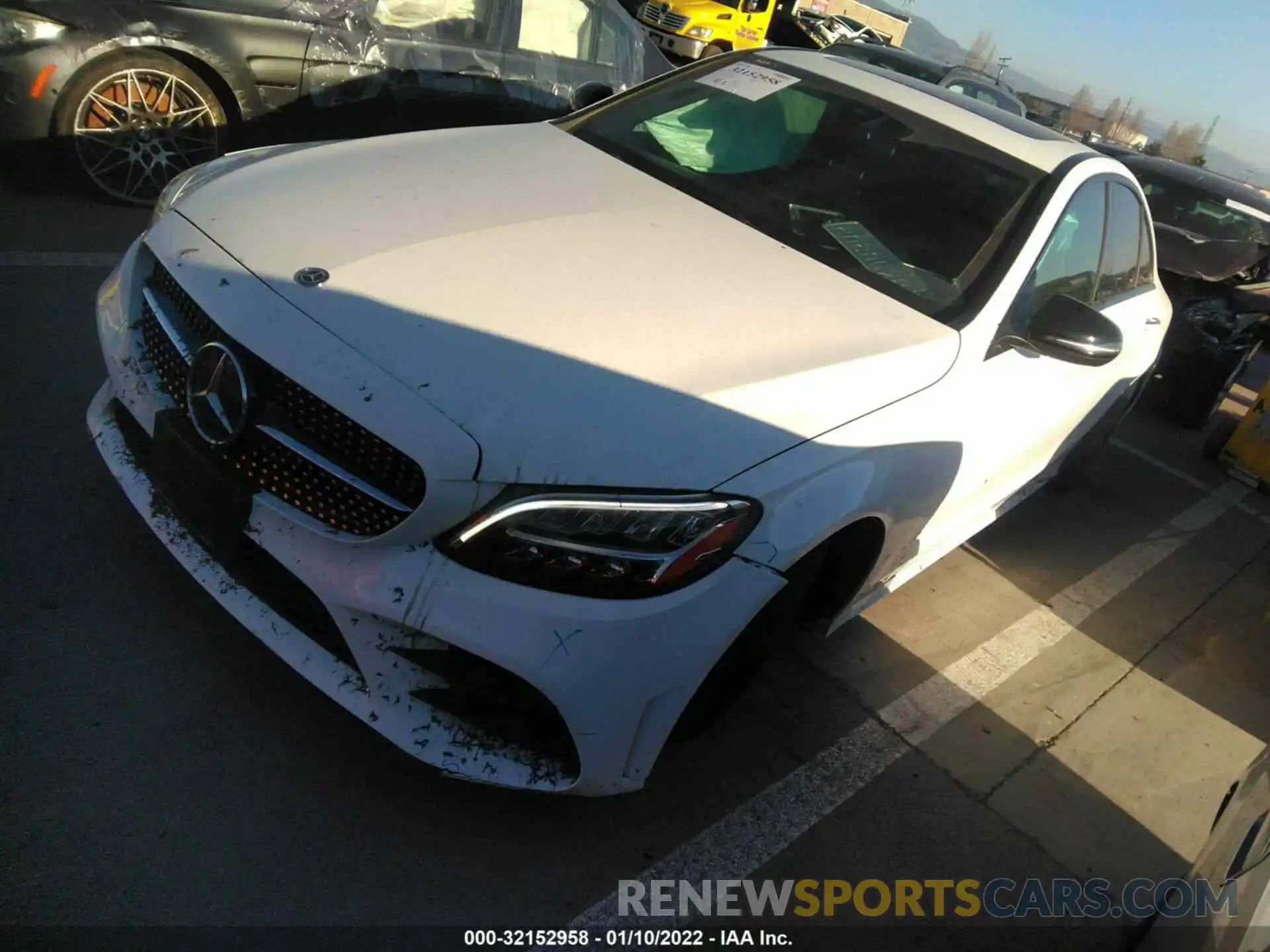 2 Photograph of a damaged car 55SWF8DBXKU314860 MERCEDES-BENZ C-CLASS 2019