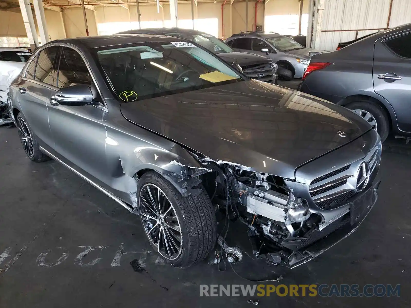 1 Photograph of a damaged car 55SWF8DBXKU322408 MERCEDES-BENZ C-CLASS 2019