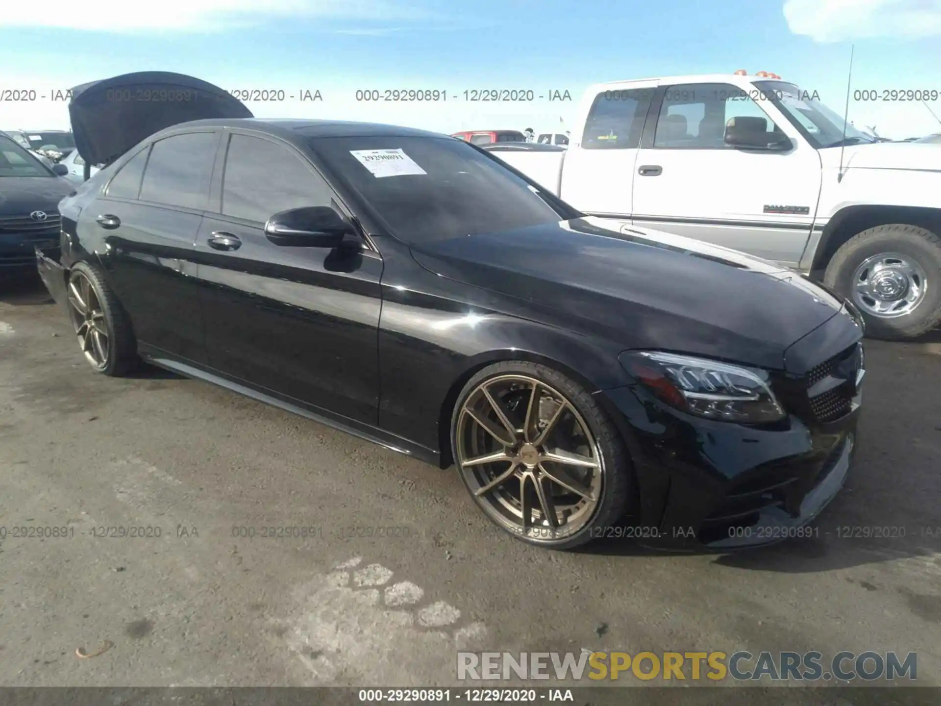 1 Photograph of a damaged car 55SWF8DBXKU322716 MERCEDES-BENZ C-CLASS 2019