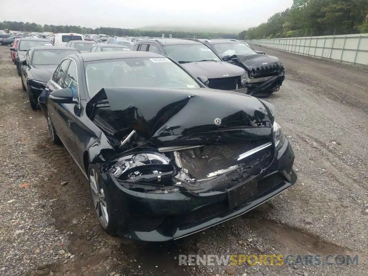 1 Photograph of a damaged car 55SWF8EB0KU286159 MERCEDES-BENZ C-CLASS 2019