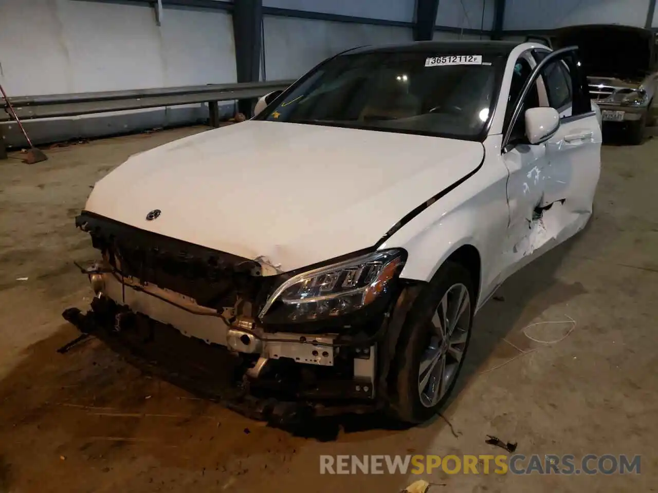 2 Photograph of a damaged car 55SWF8EB0KU291474 MERCEDES-BENZ C-CLASS 2019