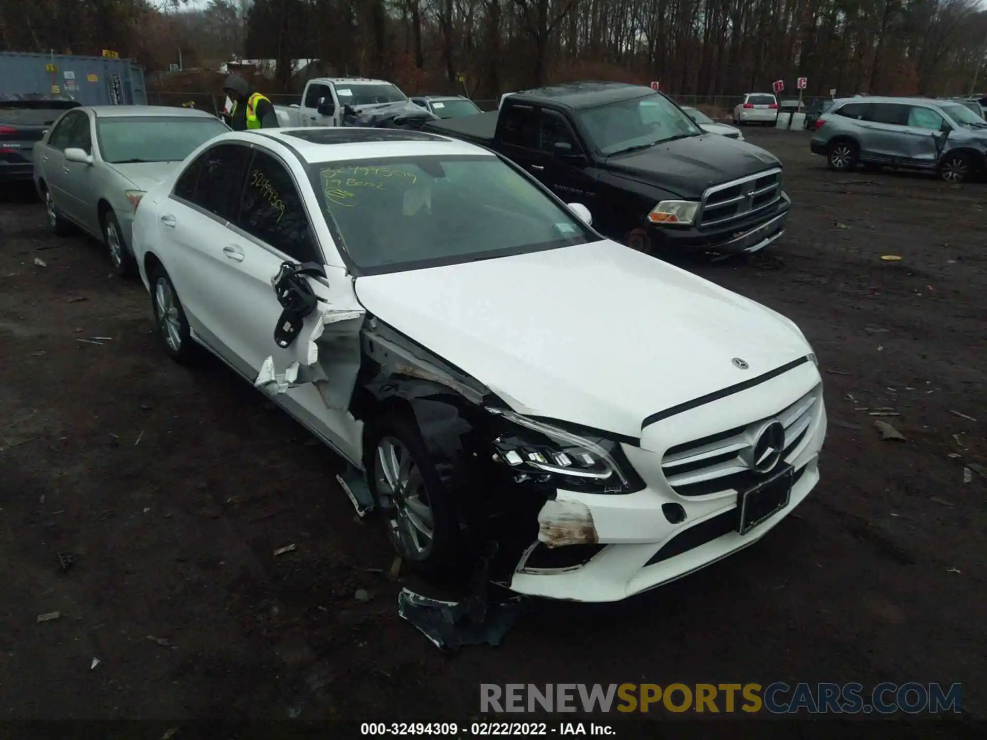 1 Photograph of a damaged car 55SWF8EB0KU299428 MERCEDES-BENZ C-CLASS 2019