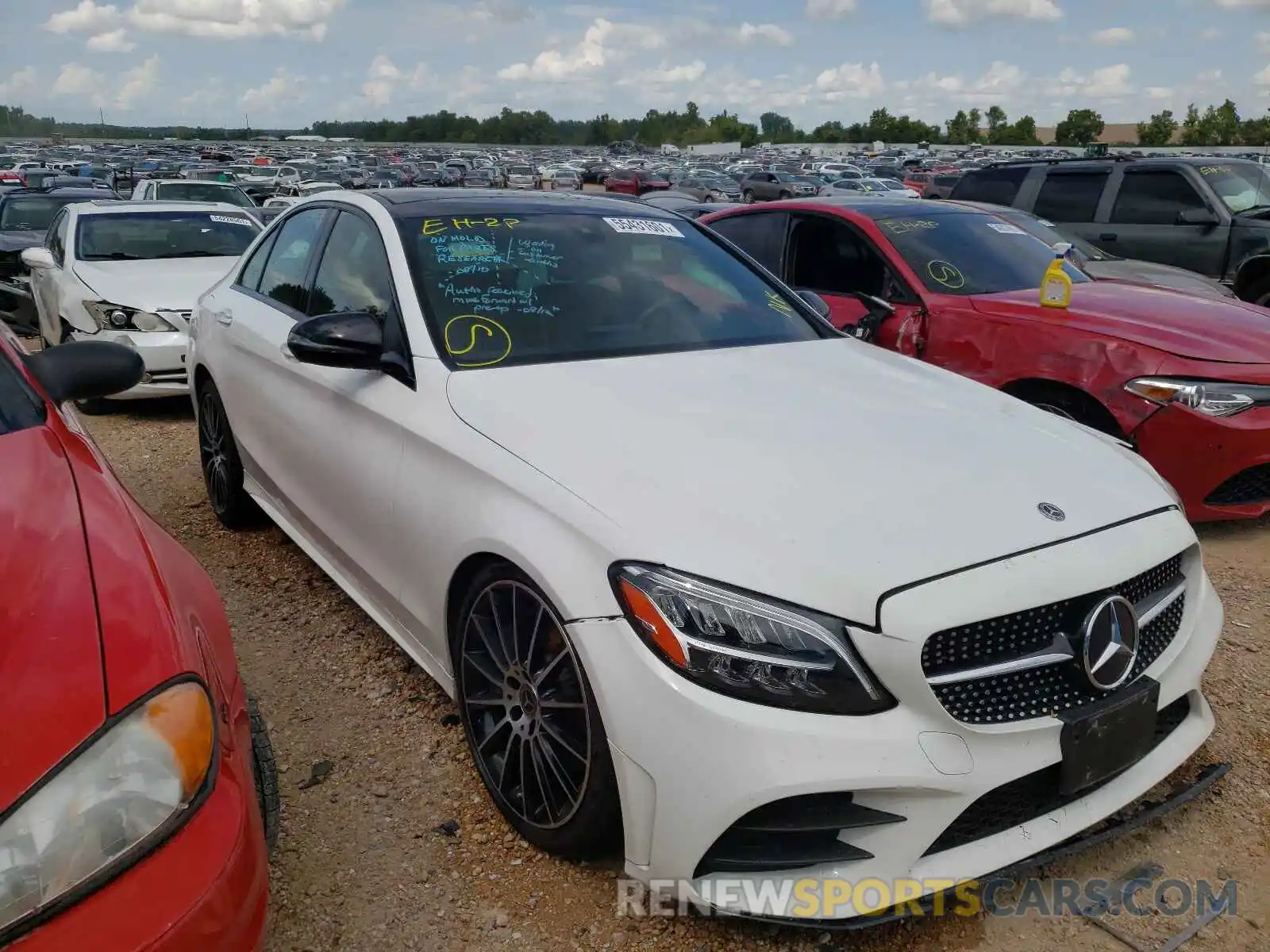 1 Photograph of a damaged car 55SWF8EB0KU300237 MERCEDES-BENZ C-CLASS 2019