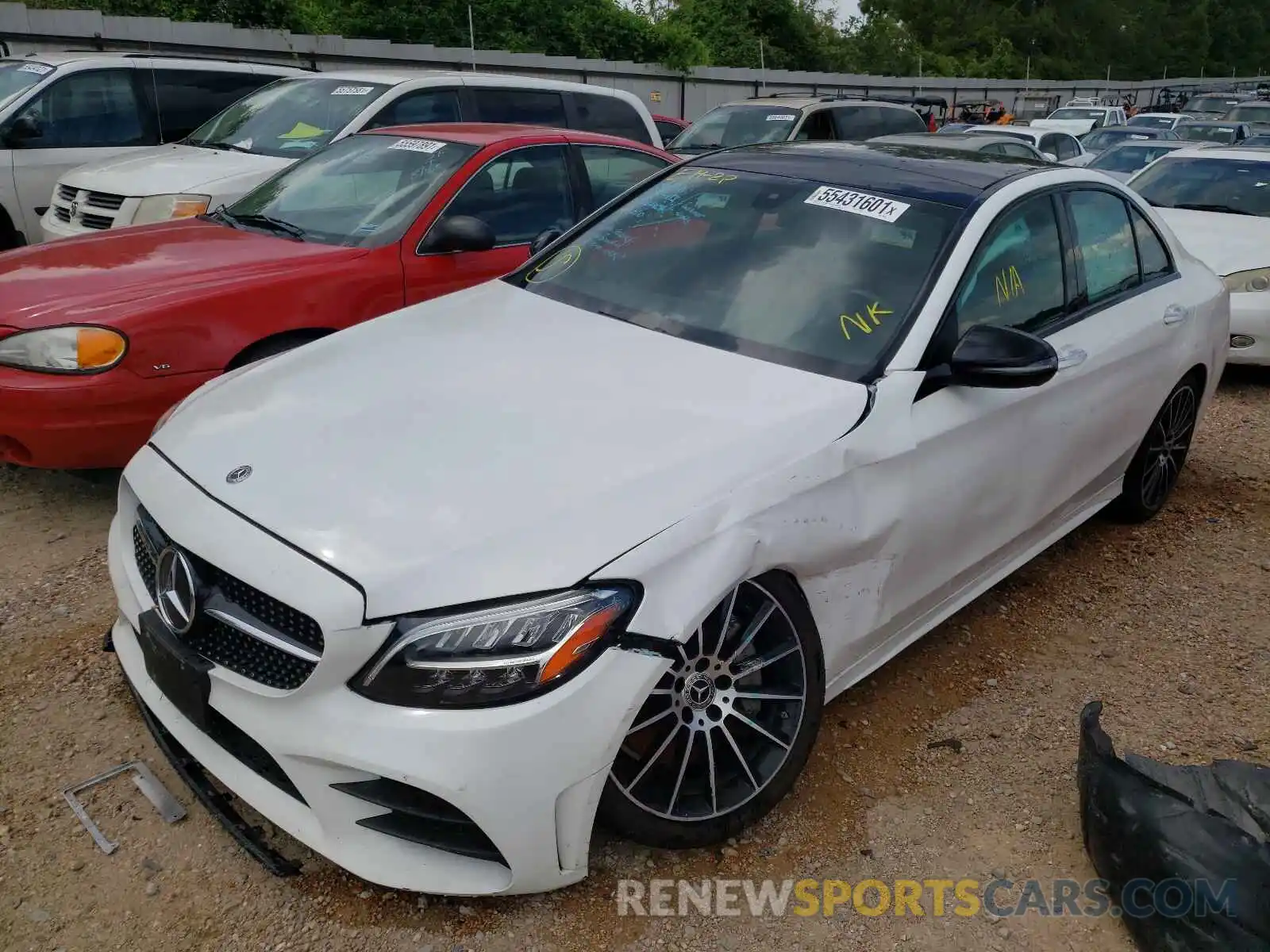 2 Photograph of a damaged car 55SWF8EB0KU300237 MERCEDES-BENZ C-CLASS 2019