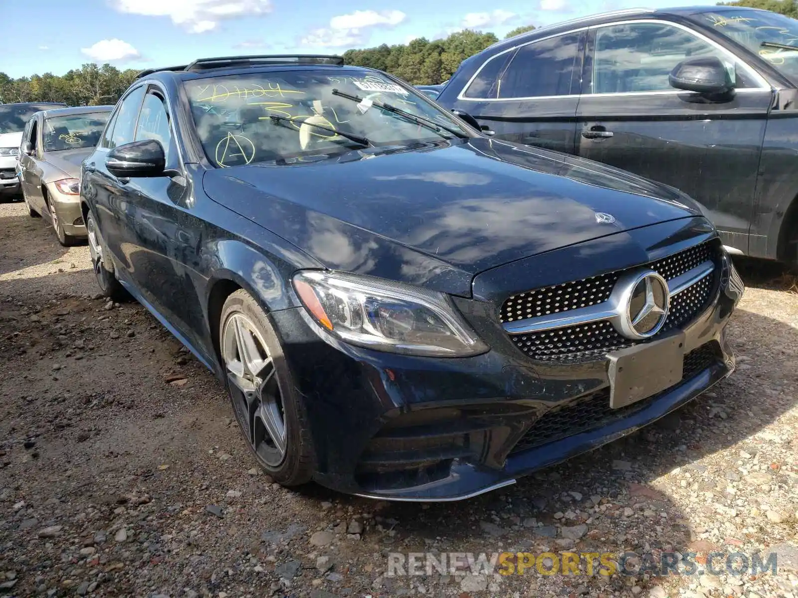 1 Photograph of a damaged car 55SWF8EB0KU301520 MERCEDES-BENZ C-CLASS 2019