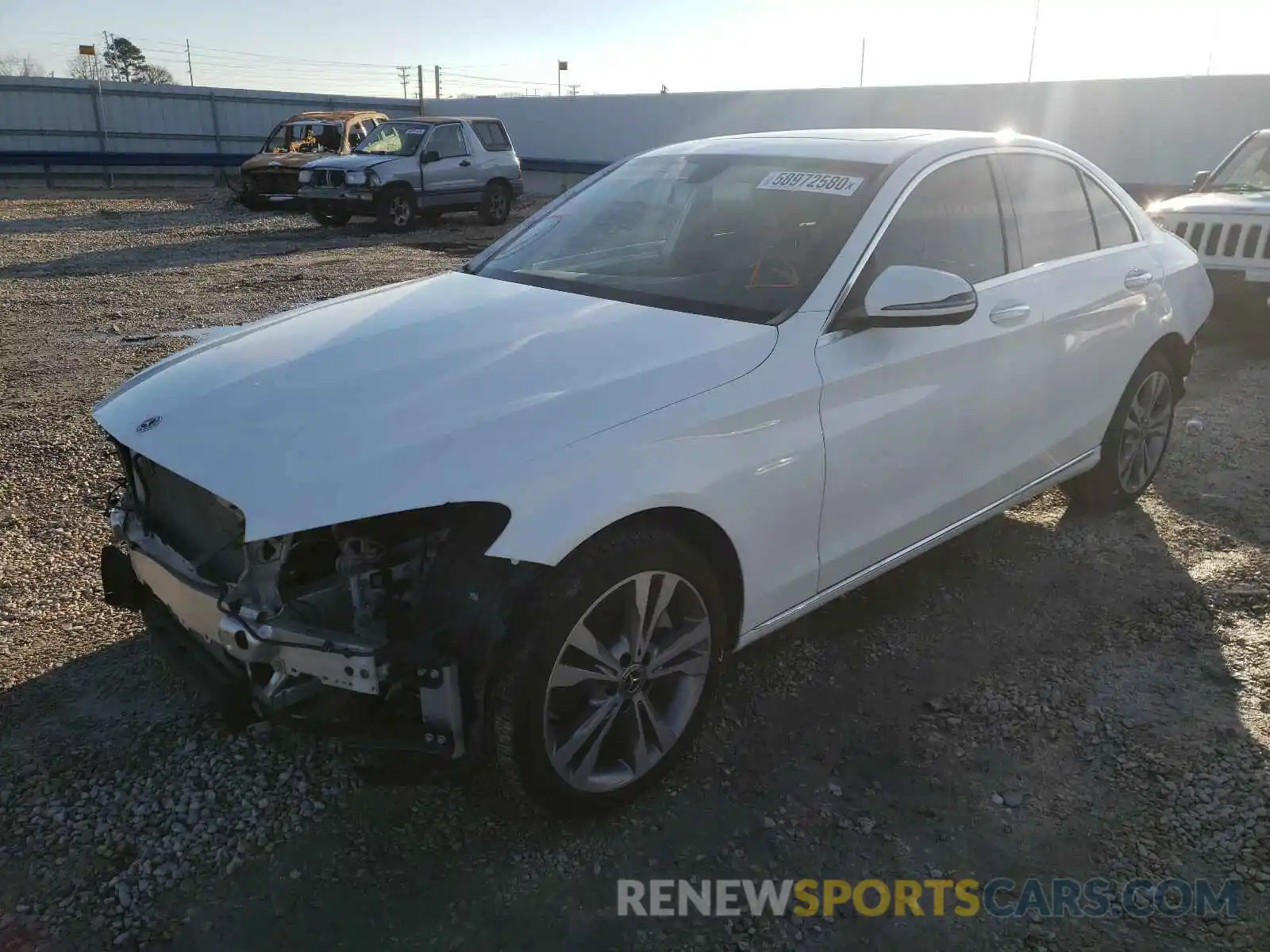 2 Photograph of a damaged car 55SWF8EB0KU302179 MERCEDES-BENZ C-CLASS 2019