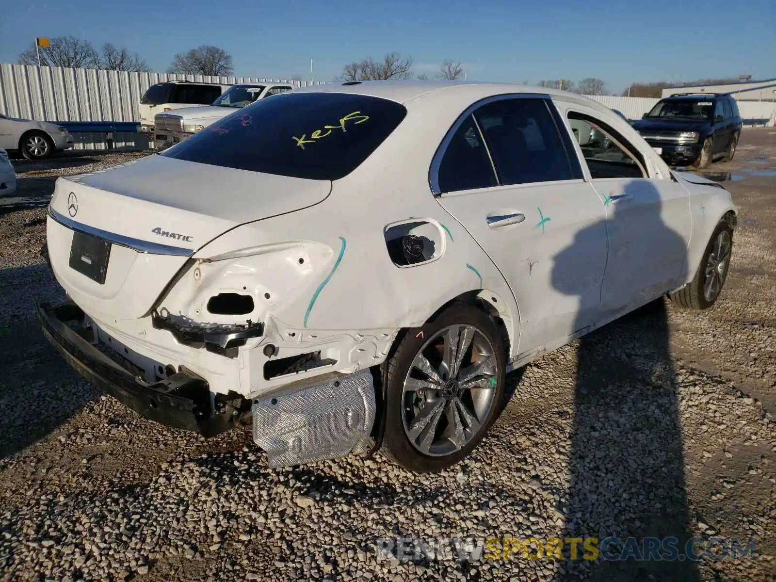 4 Photograph of a damaged car 55SWF8EB0KU302179 MERCEDES-BENZ C-CLASS 2019