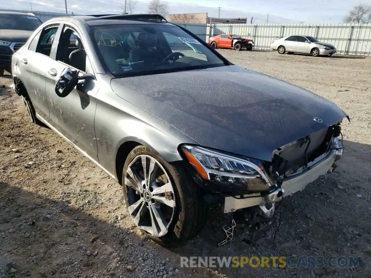 1 Photograph of a damaged car 55SWF8EB0KU303302 MERCEDES-BENZ C-CLASS 2019