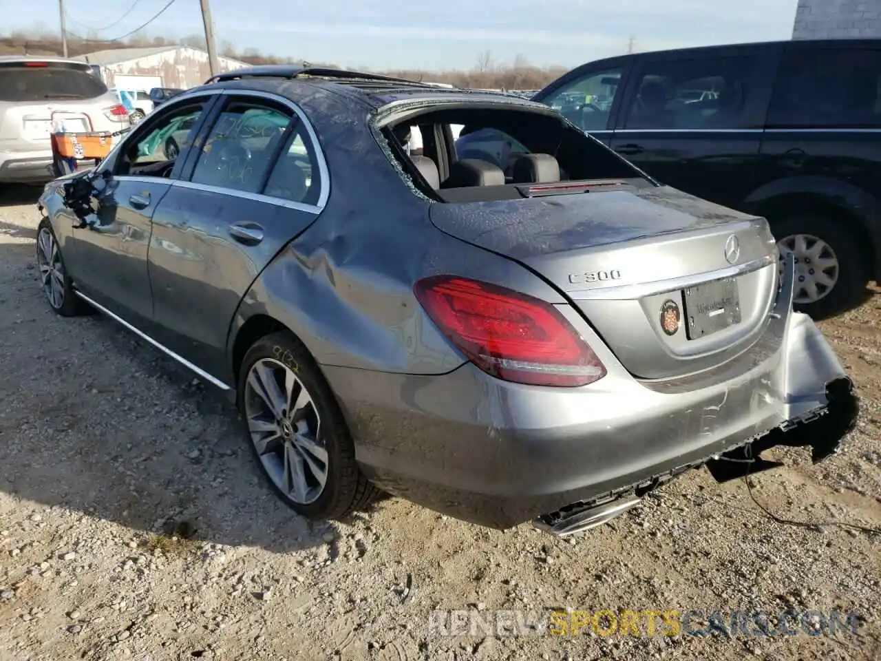 3 Photograph of a damaged car 55SWF8EB0KU303302 MERCEDES-BENZ C-CLASS 2019