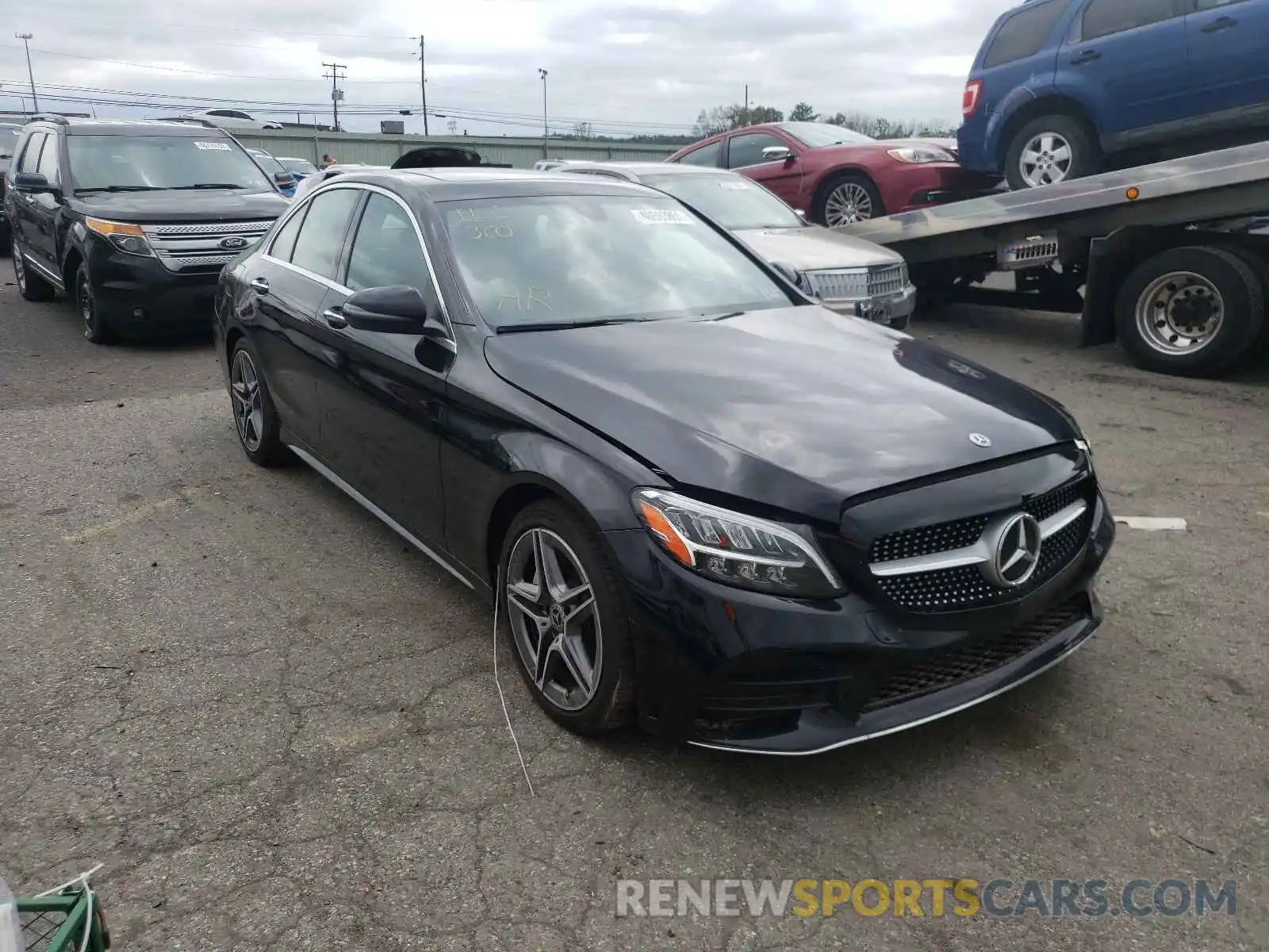 1 Photograph of a damaged car 55SWF8EB0KU306569 MERCEDES-BENZ C-CLASS 2019