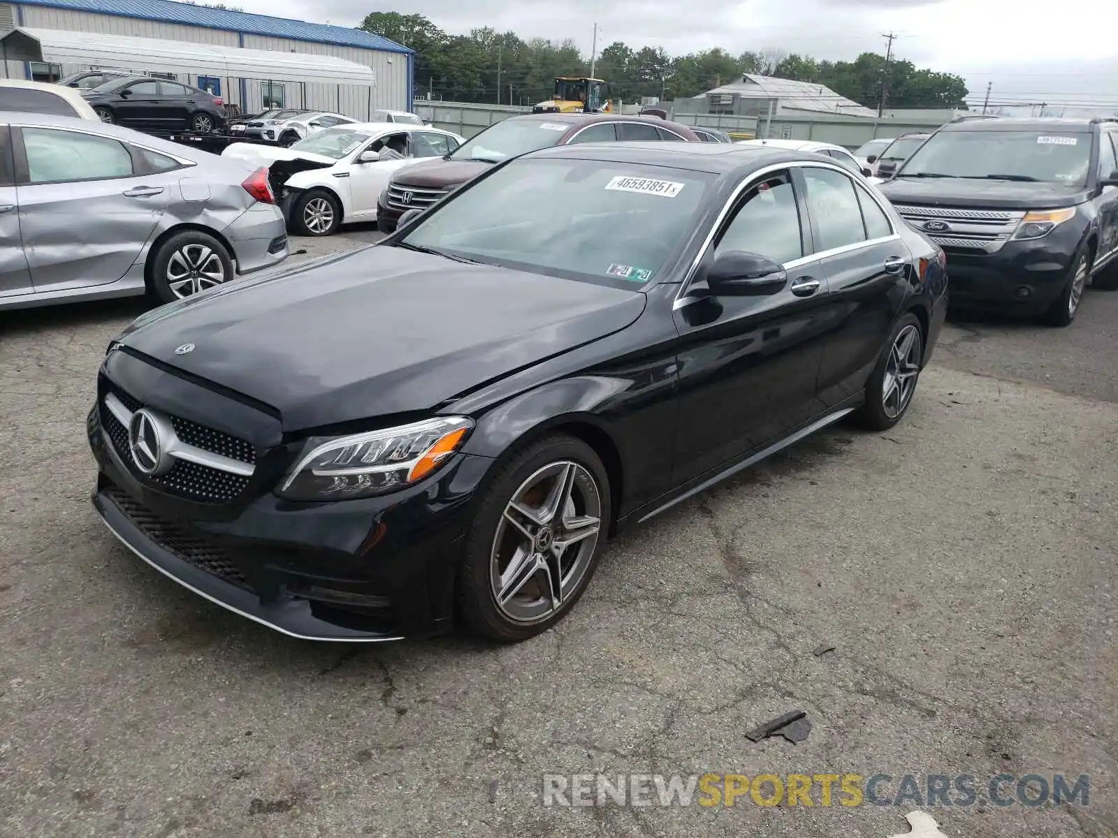 2 Photograph of a damaged car 55SWF8EB0KU306569 MERCEDES-BENZ C-CLASS 2019