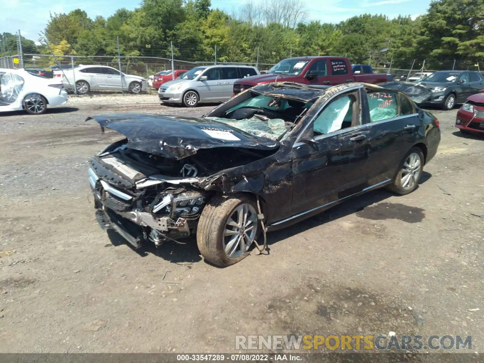 2 Photograph of a damaged car 55SWF8EB0KU307463 MERCEDES-BENZ C-CLASS 2019