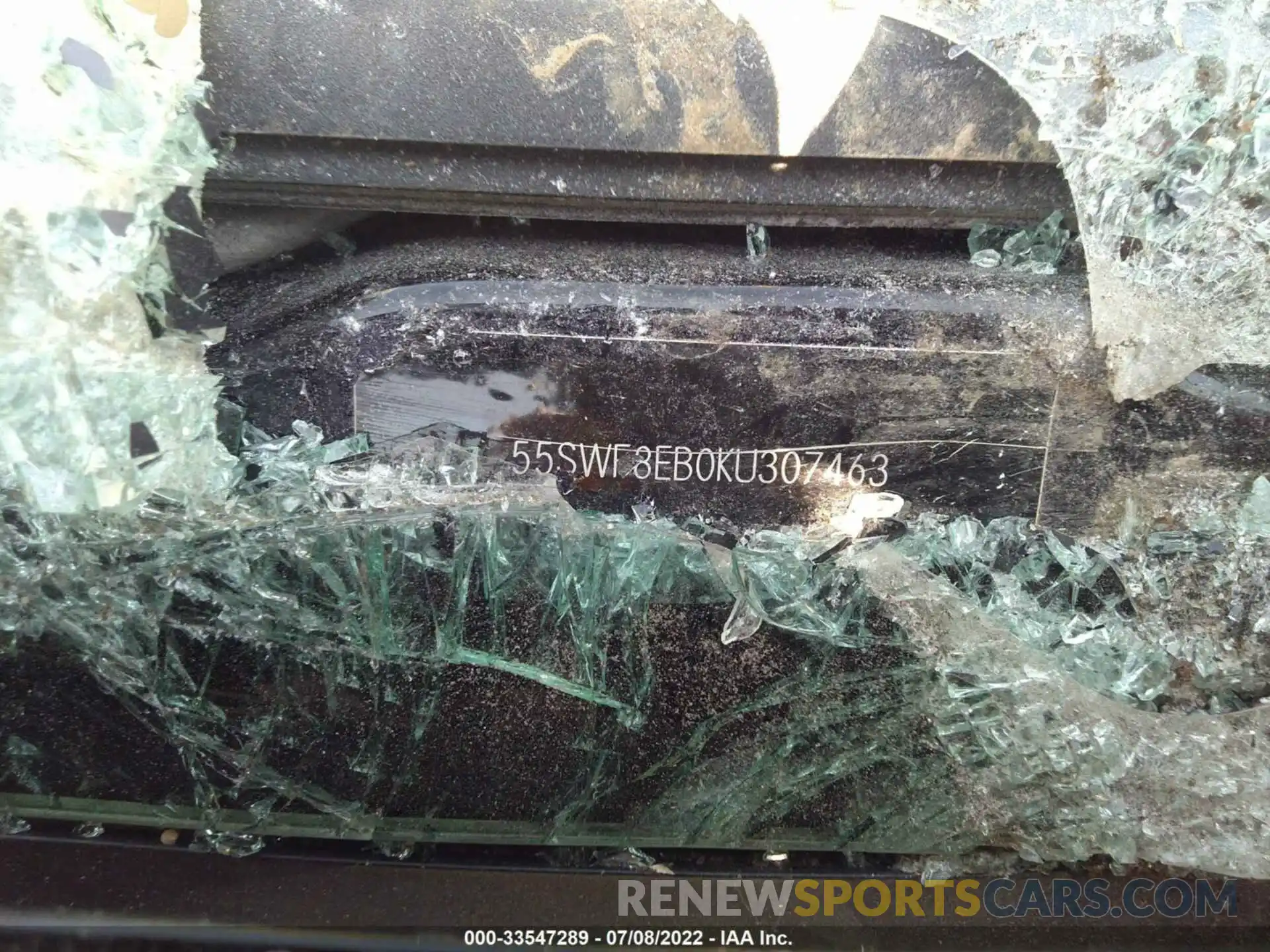 9 Photograph of a damaged car 55SWF8EB0KU307463 MERCEDES-BENZ C-CLASS 2019