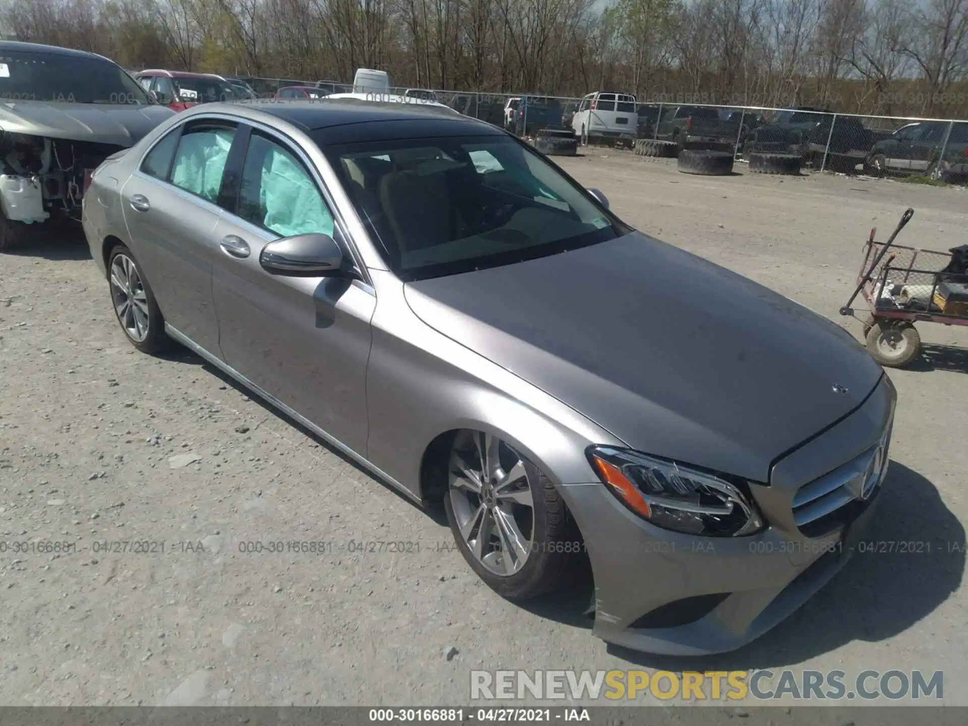 1 Photograph of a damaged car 55SWF8EB0KU313361 MERCEDES-BENZ C-CLASS 2019