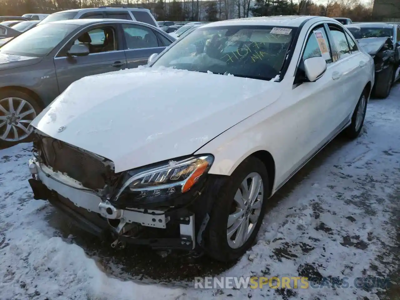 2 Photograph of a damaged car 55SWF8EB0KU315904 MERCEDES-BENZ C-CLASS 2019