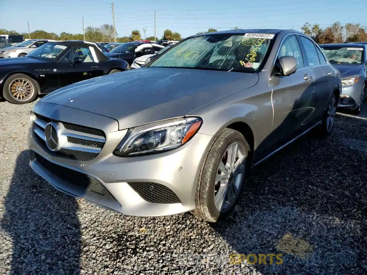 2 Photograph of a damaged car 55SWF8EB0KU316809 MERCEDES-BENZ C-CLASS 2019