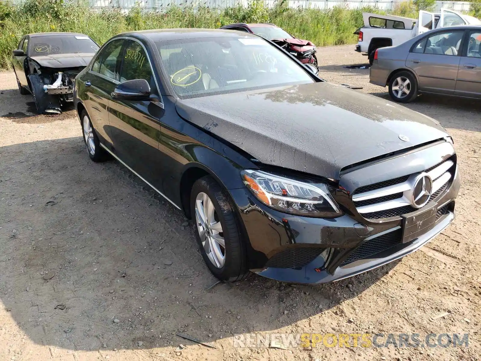 1 Photograph of a damaged car 55SWF8EB1KU284937 MERCEDES-BENZ C-CLASS 2019