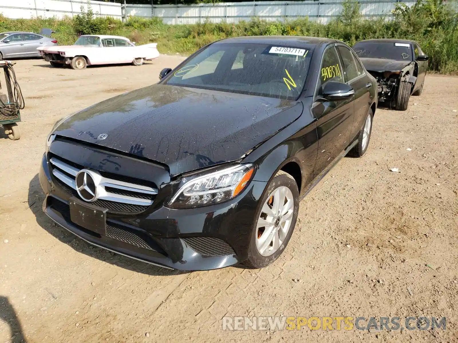 2 Photograph of a damaged car 55SWF8EB1KU284937 MERCEDES-BENZ C-CLASS 2019