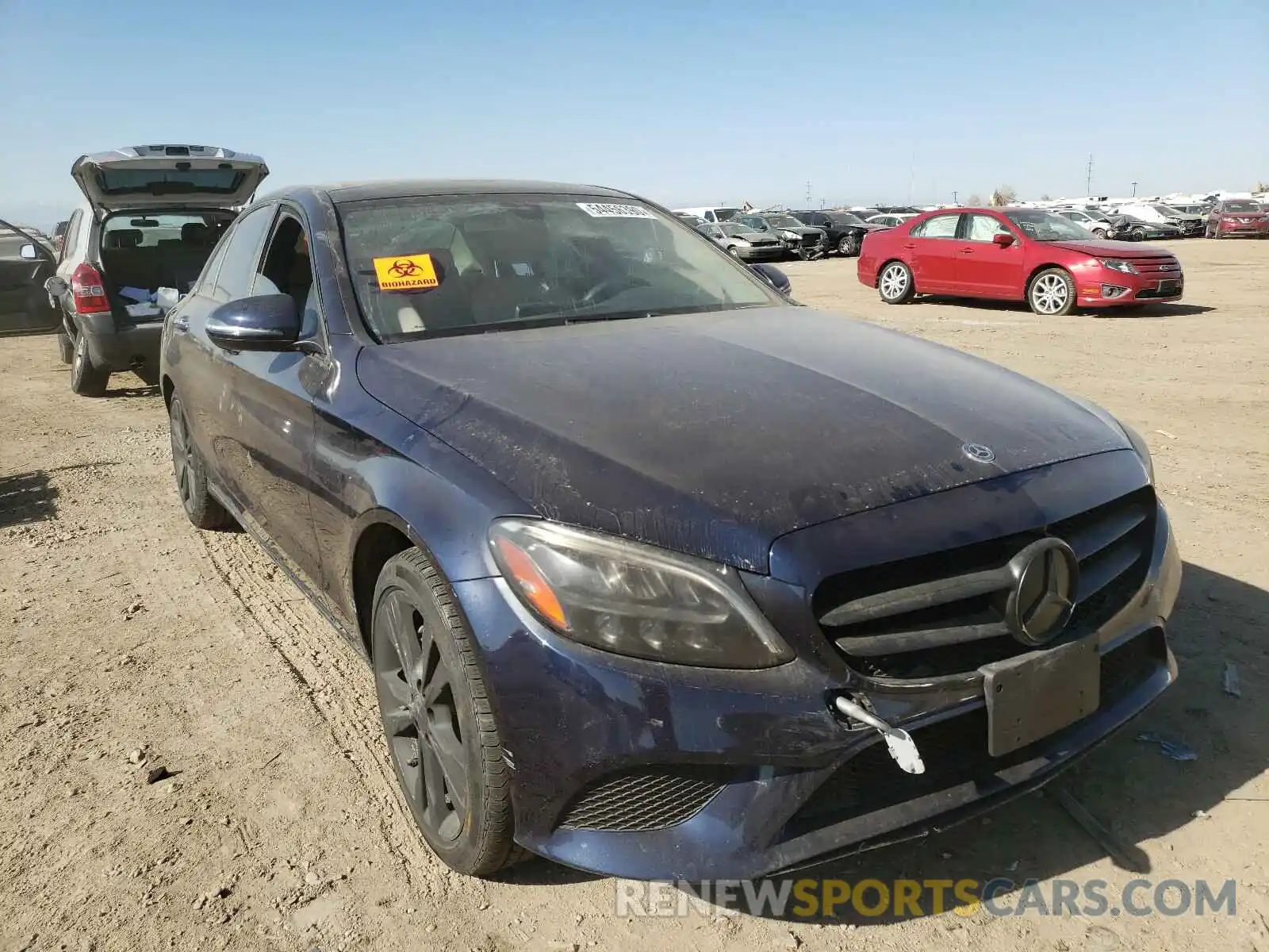 1 Photograph of a damaged car 55SWF8EB1KU285893 MERCEDES-BENZ C CLASS 2019