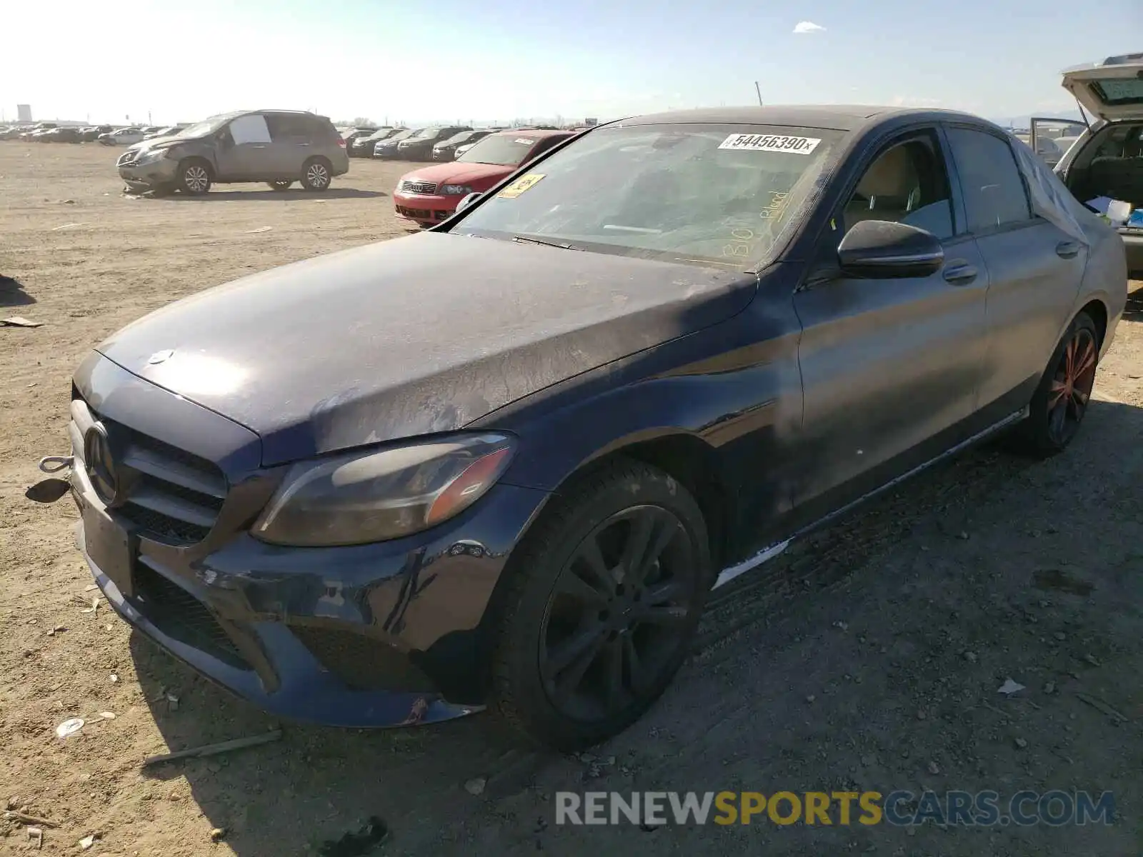 2 Photograph of a damaged car 55SWF8EB1KU285893 MERCEDES-BENZ C CLASS 2019