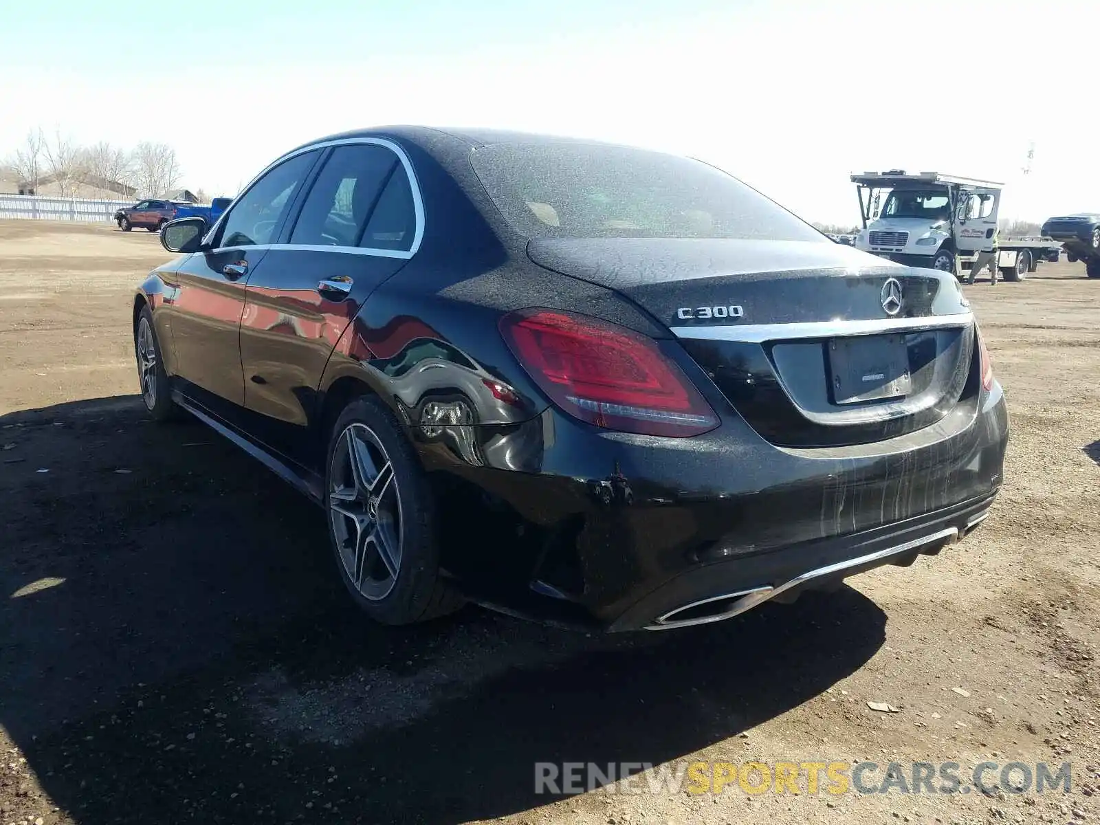 3 Photograph of a damaged car 55SWF8EB1KU287479 MERCEDES-BENZ C CLASS 2019