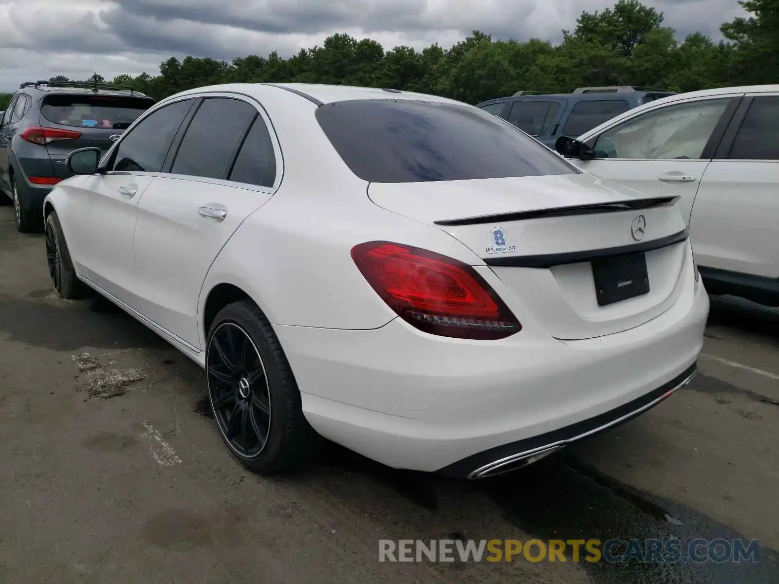 3 Фотография поврежденного автомобиля 55SWF8EB1KU290320 MERCEDES-BENZ C-CLASS 2019