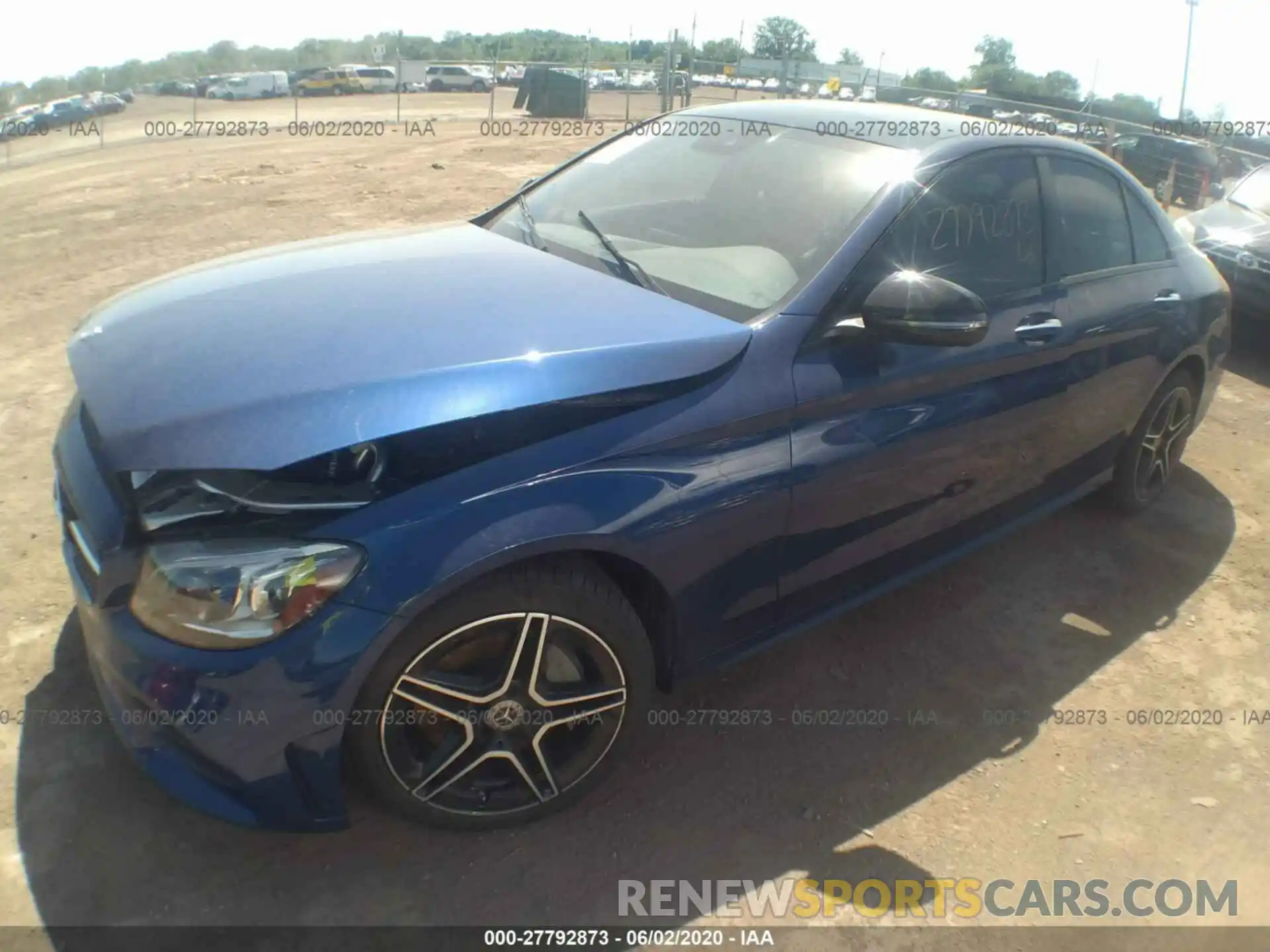 2 Photograph of a damaged car 55SWF8EB1KU293489 MERCEDES-BENZ C-CLASS 2019