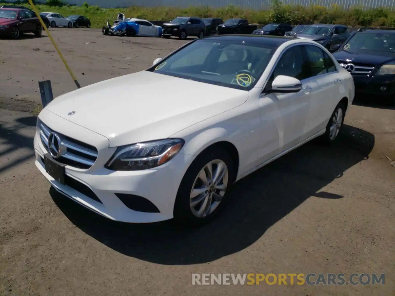 2 Photograph of a damaged car 55SWF8EB1KU302188 MERCEDES-BENZ C-CLASS 2019