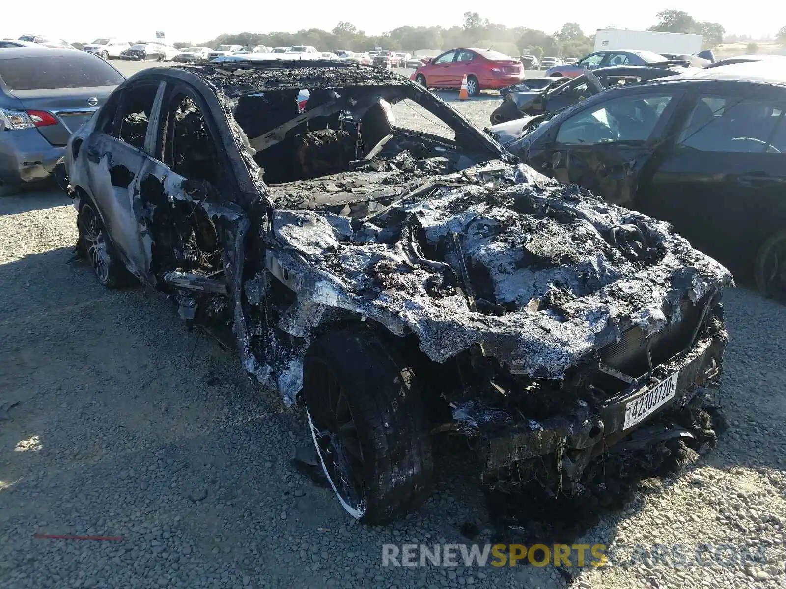 1 Photograph of a damaged car 55SWF8EB1KU305737 MERCEDES-BENZ C CLASS 2019