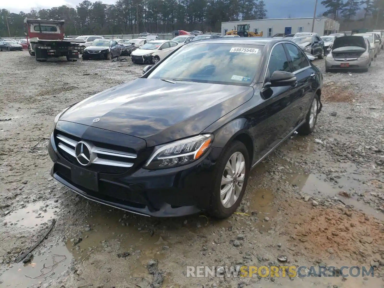 2 Photograph of a damaged car 55SWF8EB1KU306046 MERCEDES-BENZ C CLASS 2019