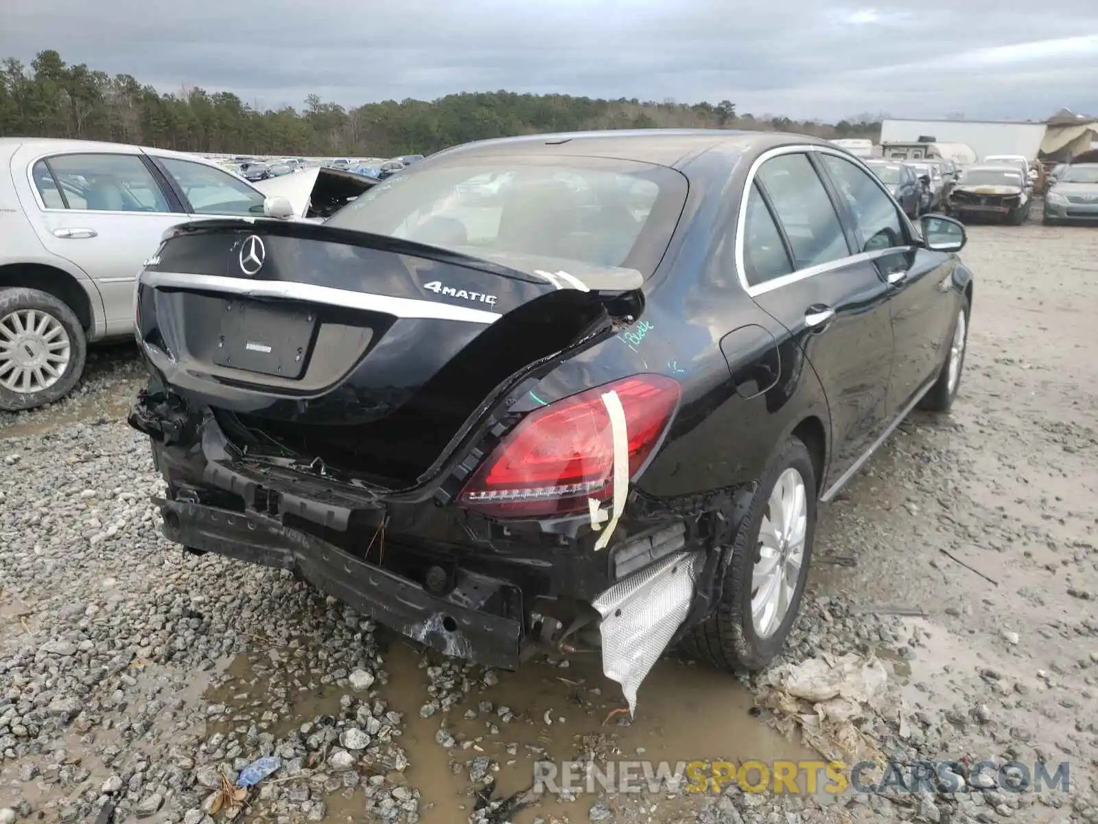 4 Фотография поврежденного автомобиля 55SWF8EB1KU306046 MERCEDES-BENZ C CLASS 2019