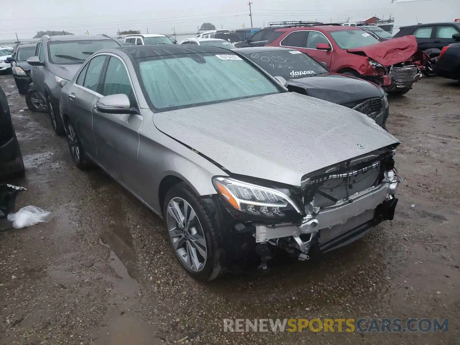 1 Photograph of a damaged car 55SWF8EB1KU306872 MERCEDES-BENZ C-CLASS 2019