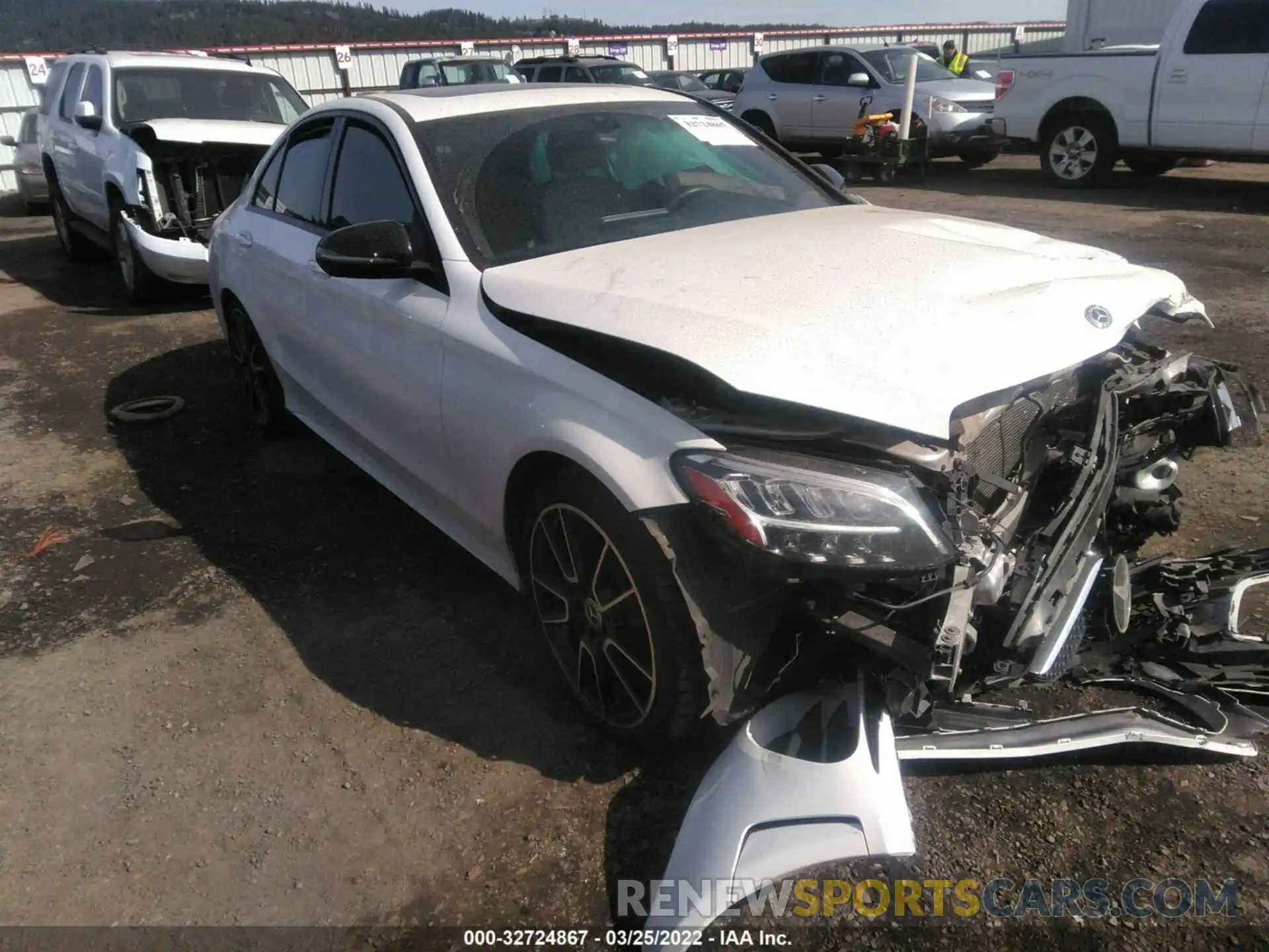 1 Photograph of a damaged car 55SWF8EB1KU307259 MERCEDES-BENZ C-CLASS 2019