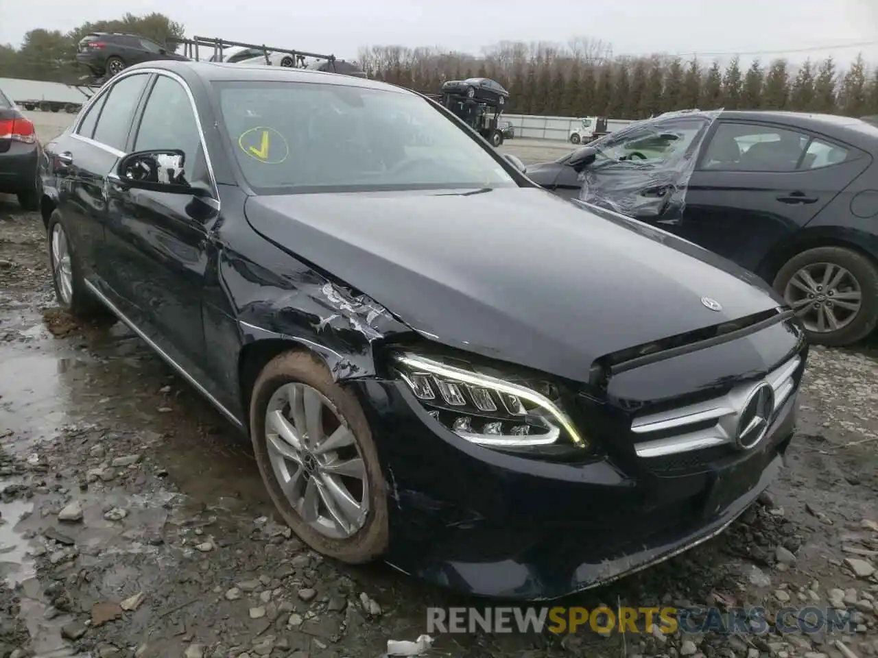 1 Photograph of a damaged car 55SWF8EB1KU314292 MERCEDES-BENZ C-CLASS 2019