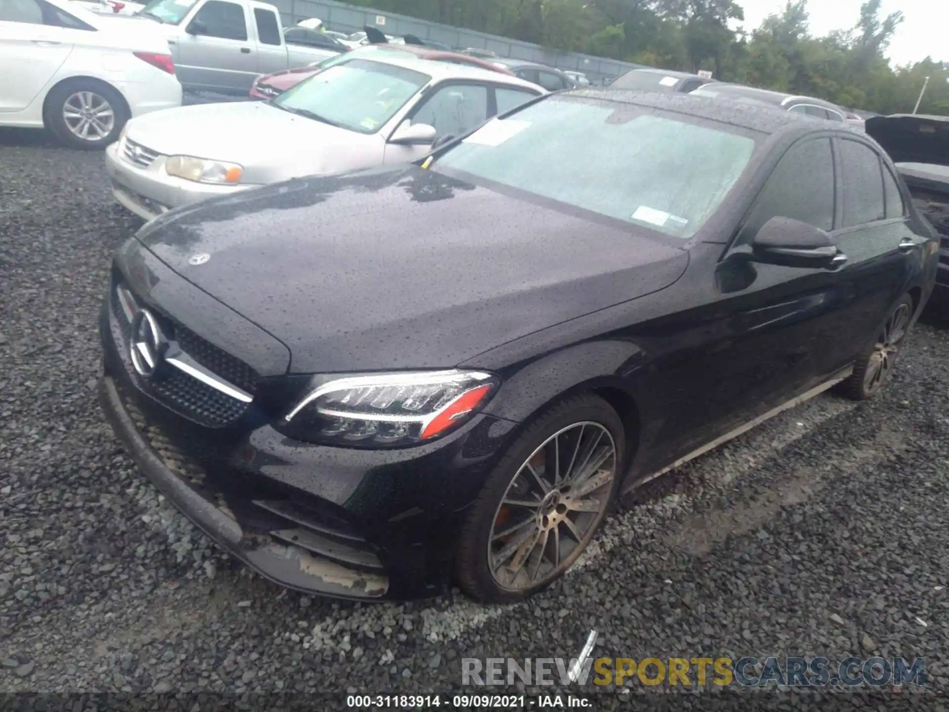 2 Photograph of a damaged car 55SWF8EB1KU316303 MERCEDES-BENZ C-CLASS 2019