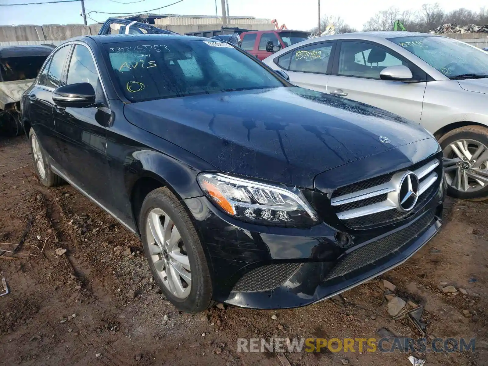 1 Photograph of a damaged car 55SWF8EB1KU316382 MERCEDES-BENZ C CLASS 2019