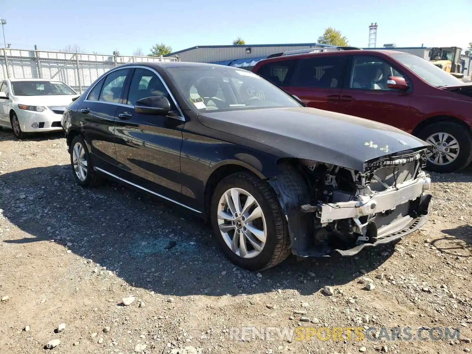 1 Photograph of a damaged car 55SWF8EB2KU284431 MERCEDES-BENZ C CLASS 2019