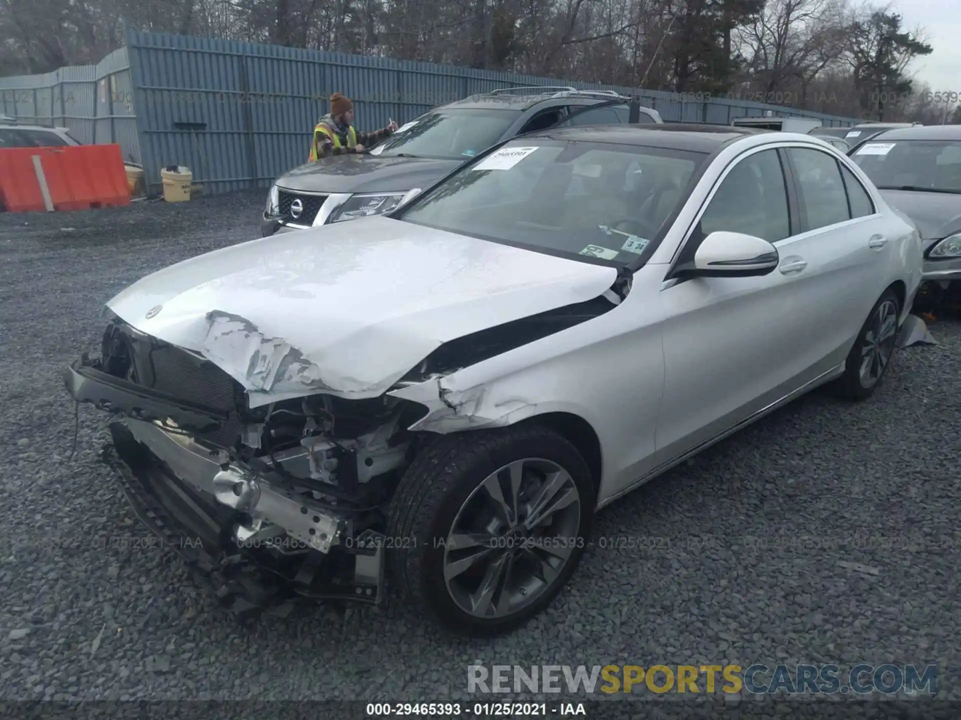 2 Photograph of a damaged car 55SWF8EB2KU287829 MERCEDES-BENZ C-CLASS 2019