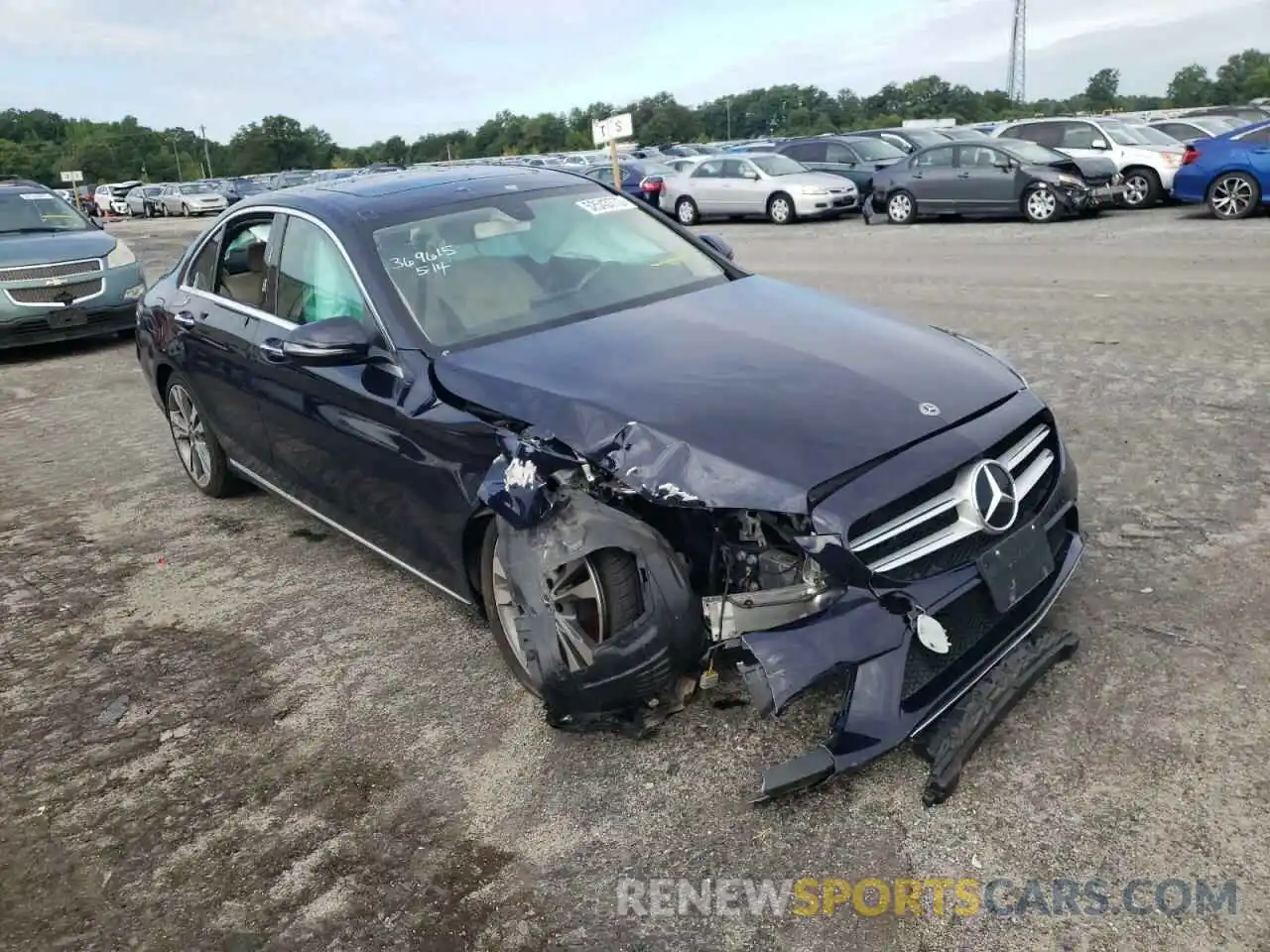 1 Photograph of a damaged car 55SWF8EB2KU293257 MERCEDES-BENZ C-CLASS 2019