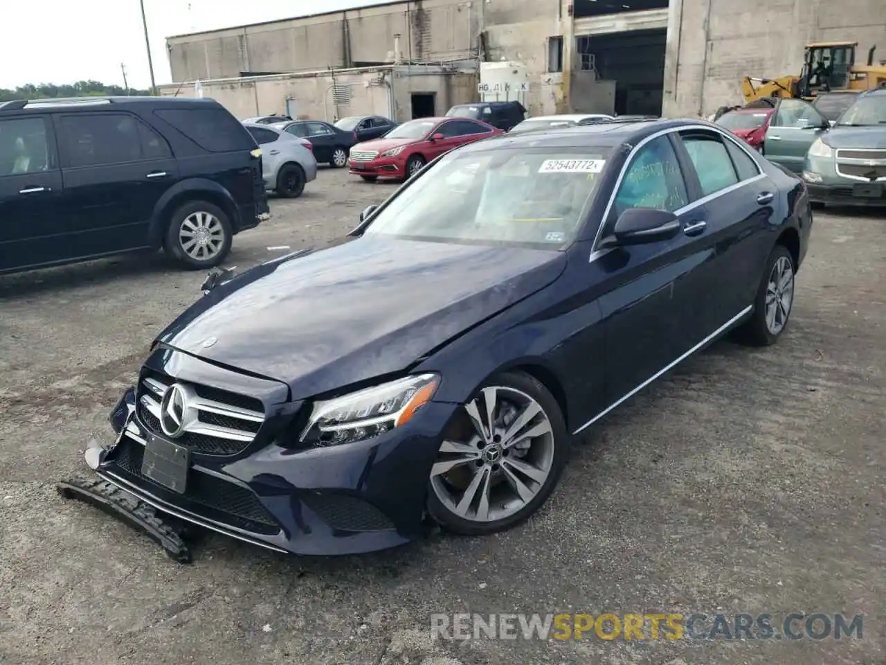 2 Photograph of a damaged car 55SWF8EB2KU293257 MERCEDES-BENZ C-CLASS 2019