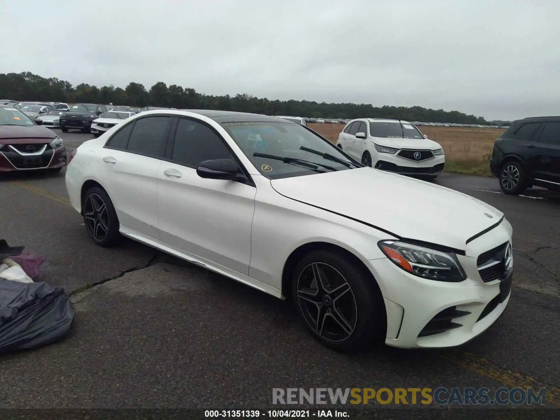 1 Photograph of a damaged car 55SWF8EB2KU308663 MERCEDES-BENZ C-CLASS 2019