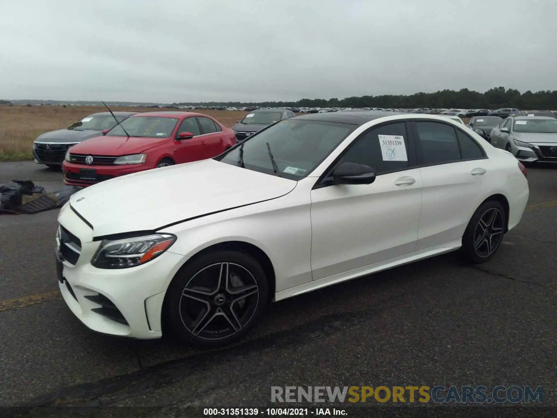 2 Photograph of a damaged car 55SWF8EB2KU308663 MERCEDES-BENZ C-CLASS 2019