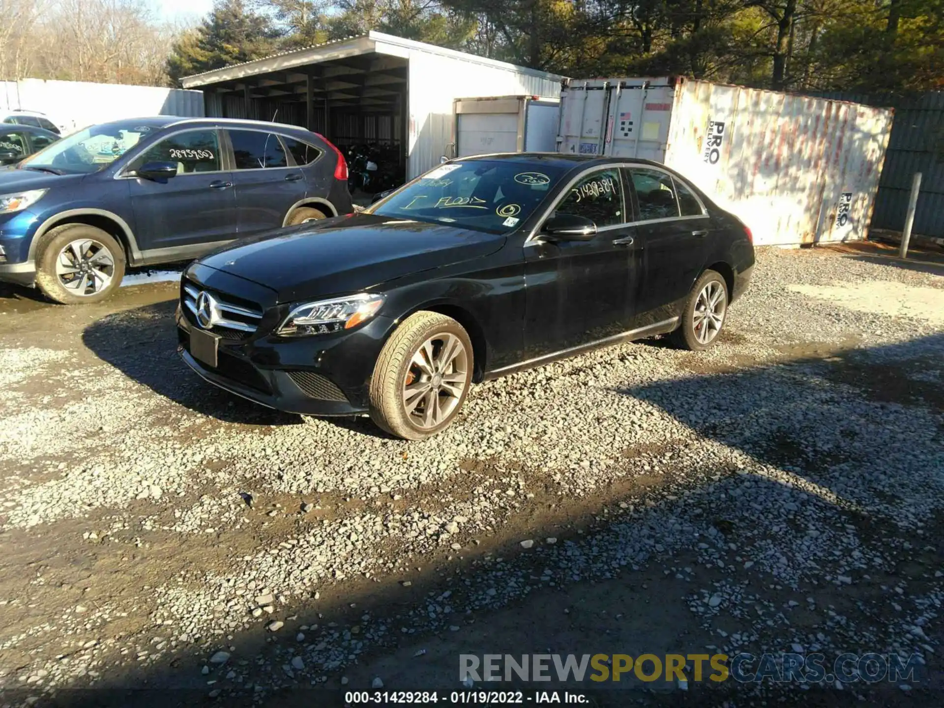 2 Photograph of a damaged car 55SWF8EB2KU312843 MERCEDES-BENZ C-CLASS 2019