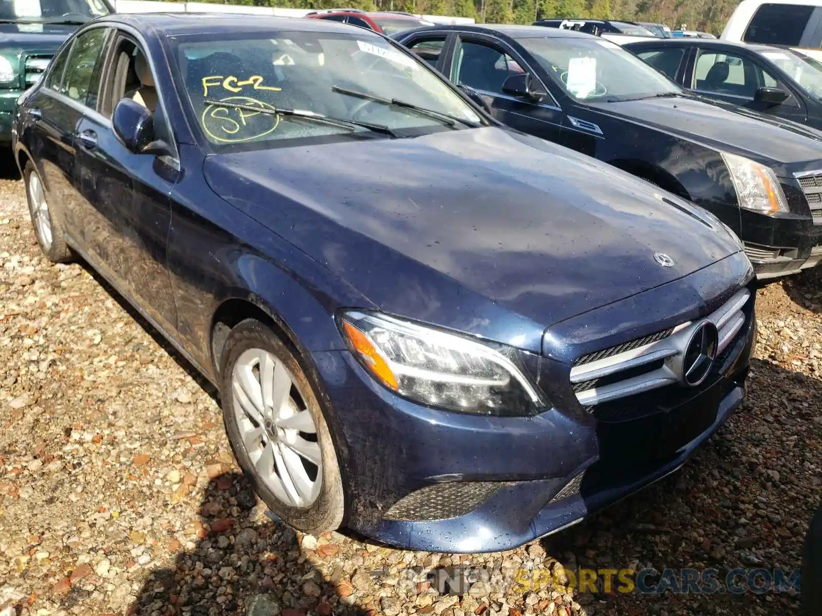 1 Photograph of a damaged car 55SWF8EB2KU313166 MERCEDES-BENZ C-CLASS 2019