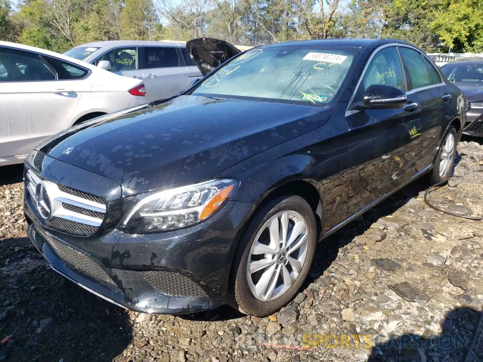 2 Photograph of a damaged car 55SWF8EB2KU313667 MERCEDES-BENZ C-CLASS 2019