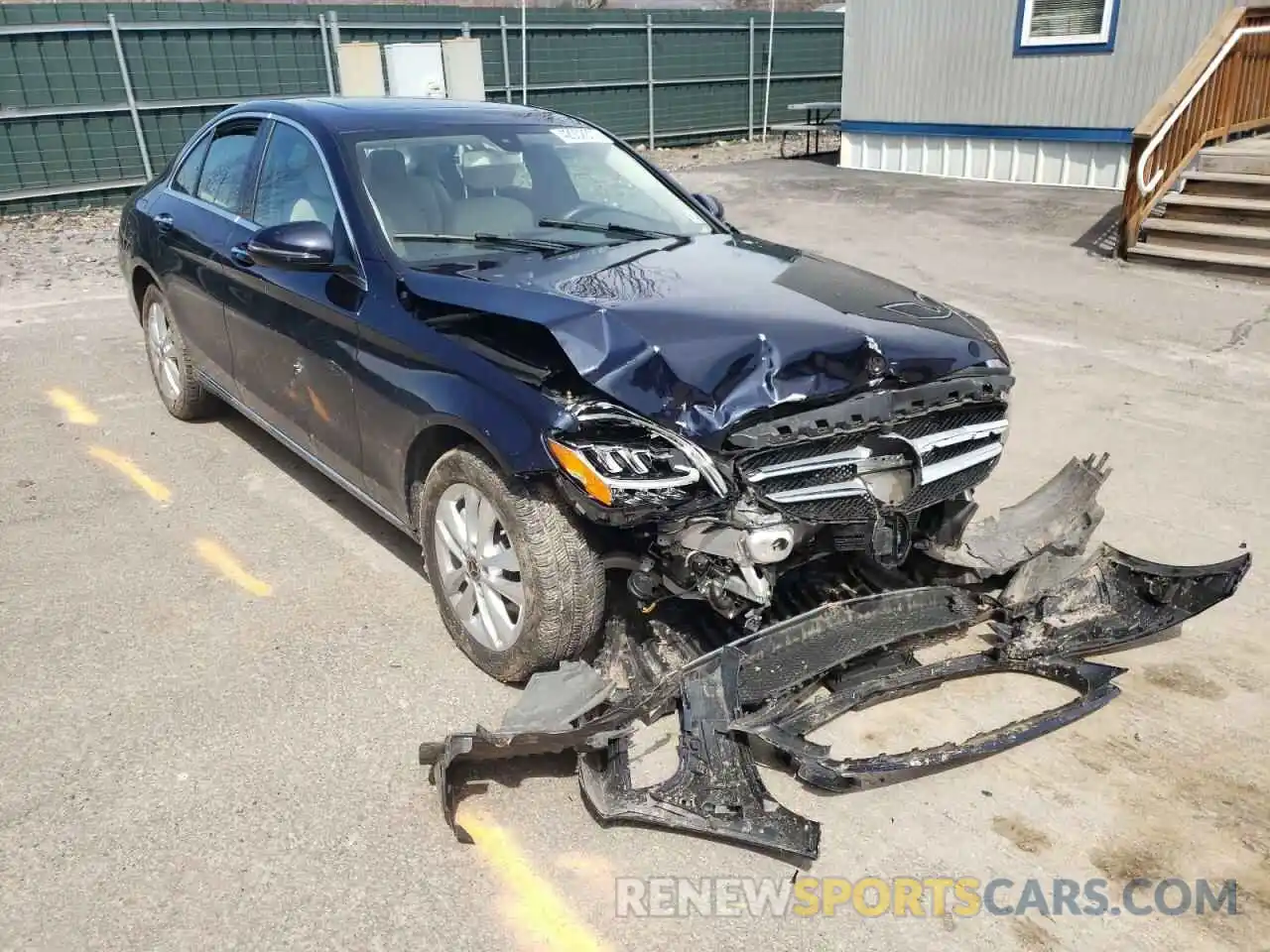 1 Photograph of a damaged car 55SWF8EB2KU314060 MERCEDES-BENZ C-CLASS 2019