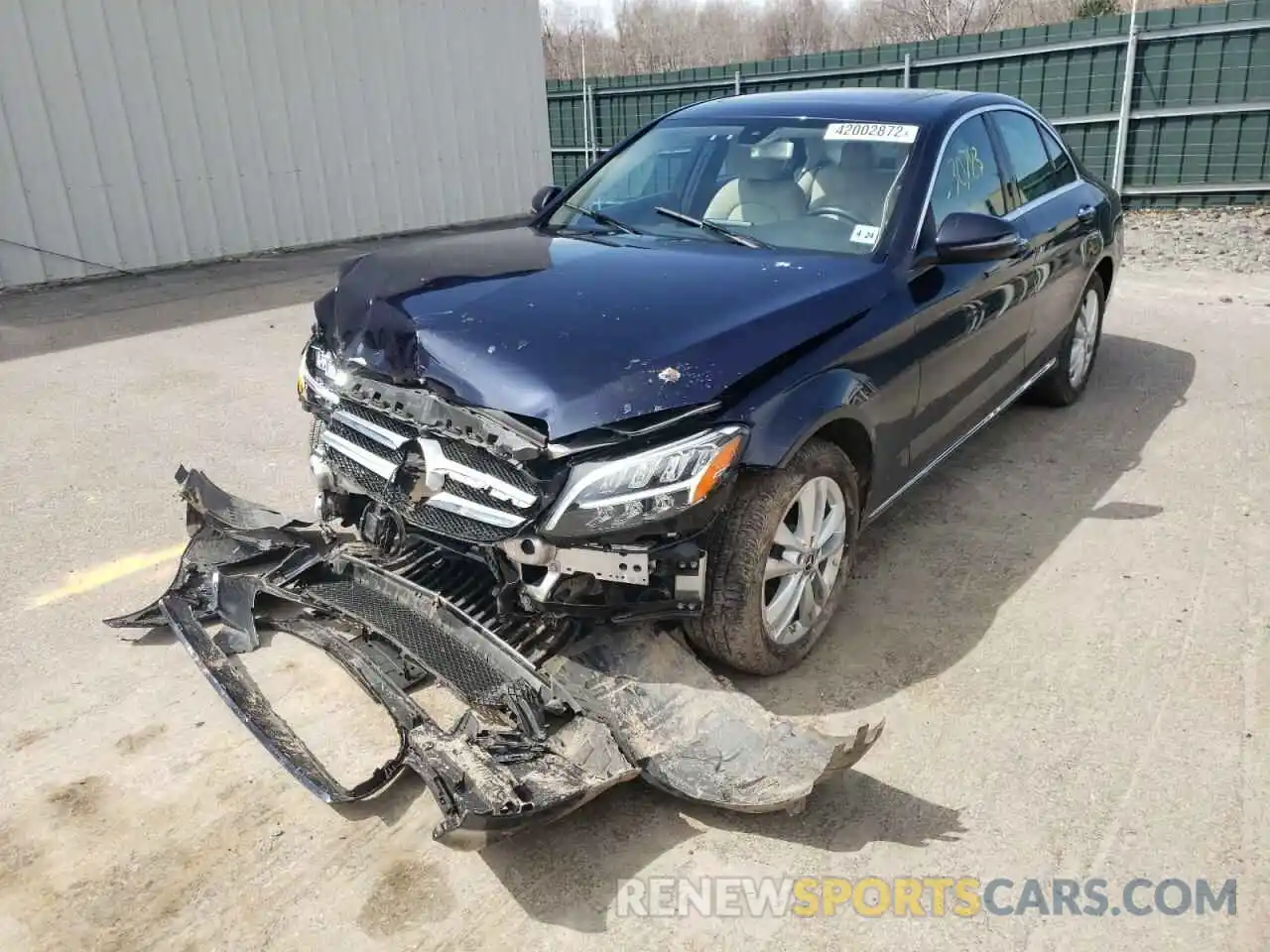 2 Photograph of a damaged car 55SWF8EB2KU314060 MERCEDES-BENZ C-CLASS 2019