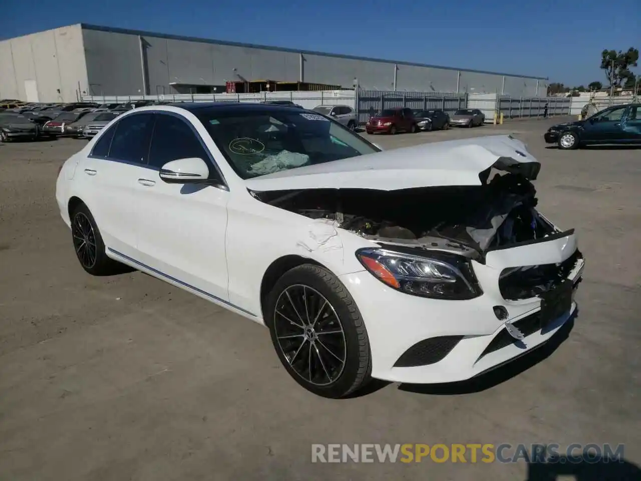 1 Photograph of a damaged car 55SWF8EB2KU318772 MERCEDES-BENZ C-CLASS 2019