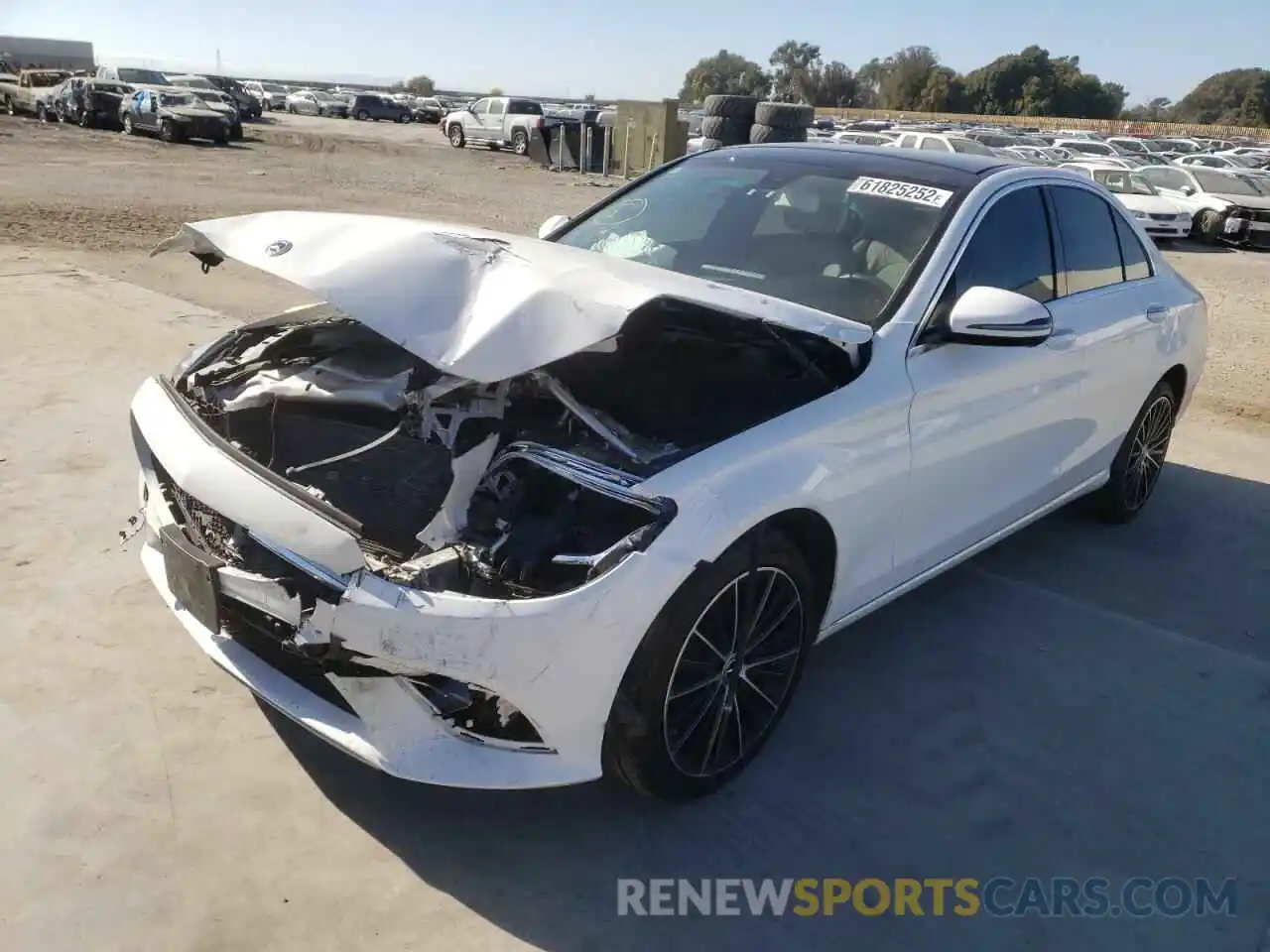 2 Photograph of a damaged car 55SWF8EB2KU318772 MERCEDES-BENZ C-CLASS 2019